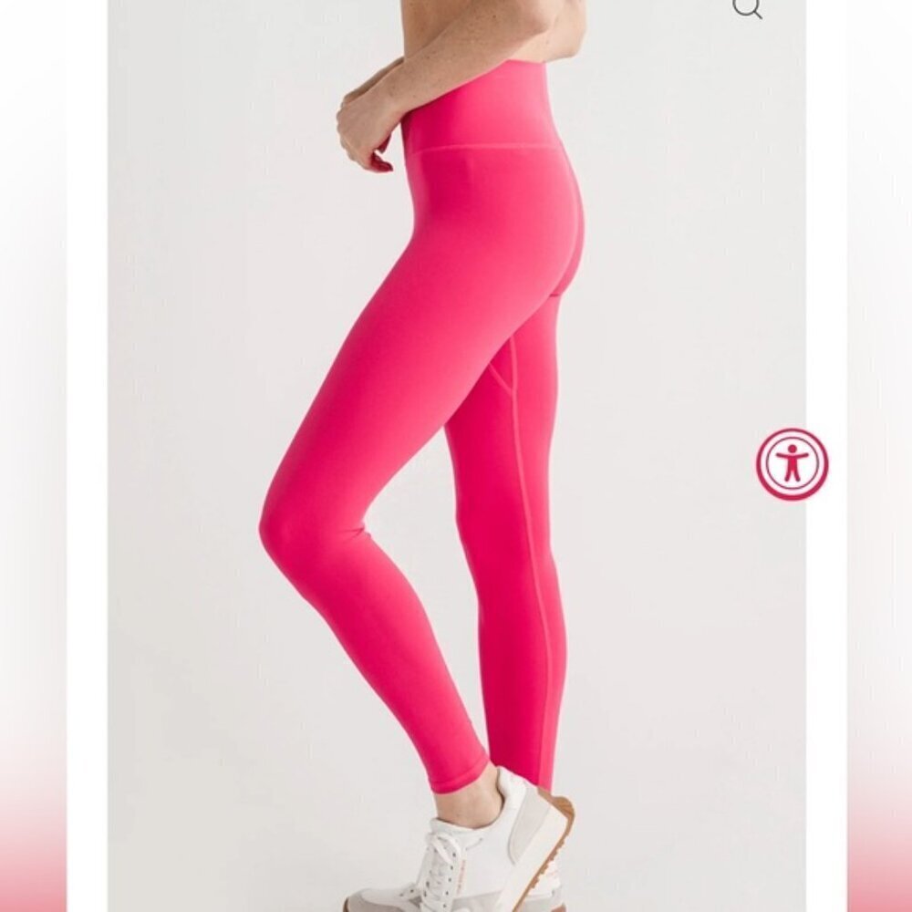 NWT Free People Movement Never Better Hot Pink Leggings - Picture 3 of 8